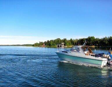 summer, boat, sea