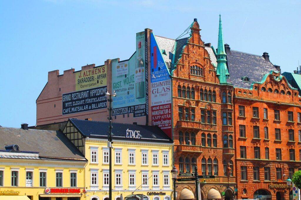 malmö, the main square, sweden