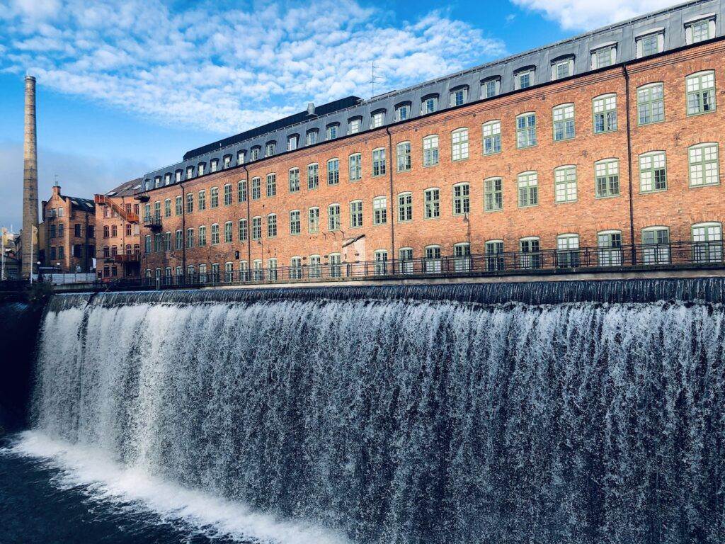 The Hydroelectric Power Plant in Norrkoping, Sweden