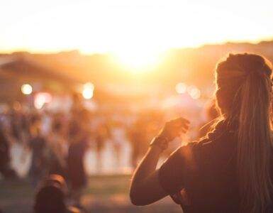 silhouette photo of woman